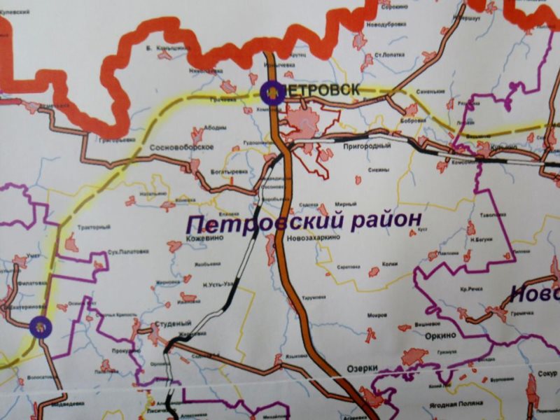 Карта петровска саратовской