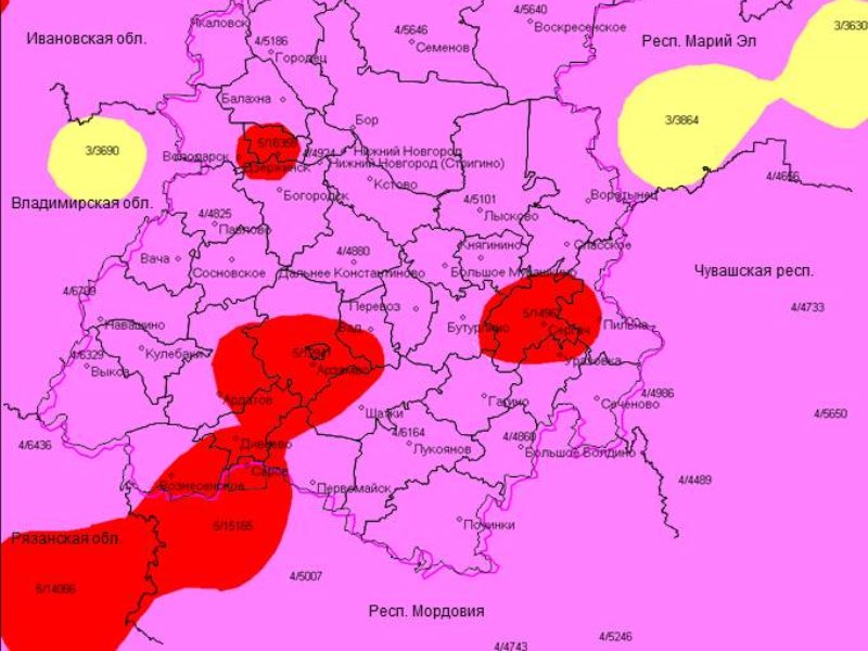 Карта пожарной опасности нижегородская область