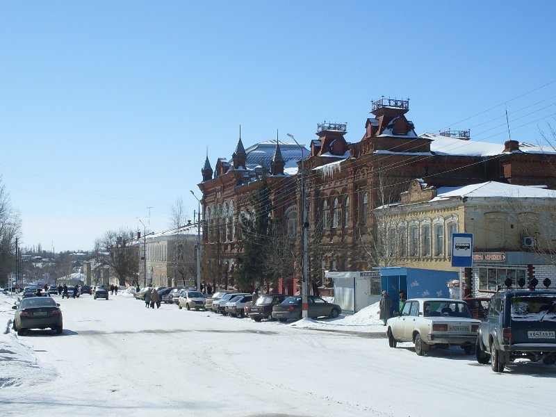 Вид ул. Советская зимой
