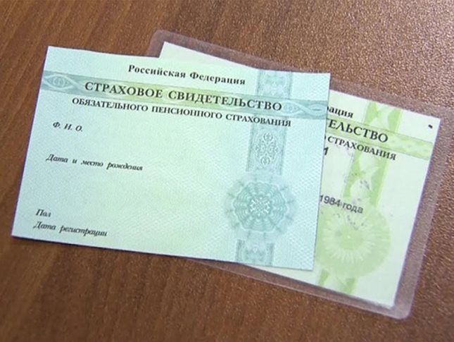 Страховое свидетельство образец